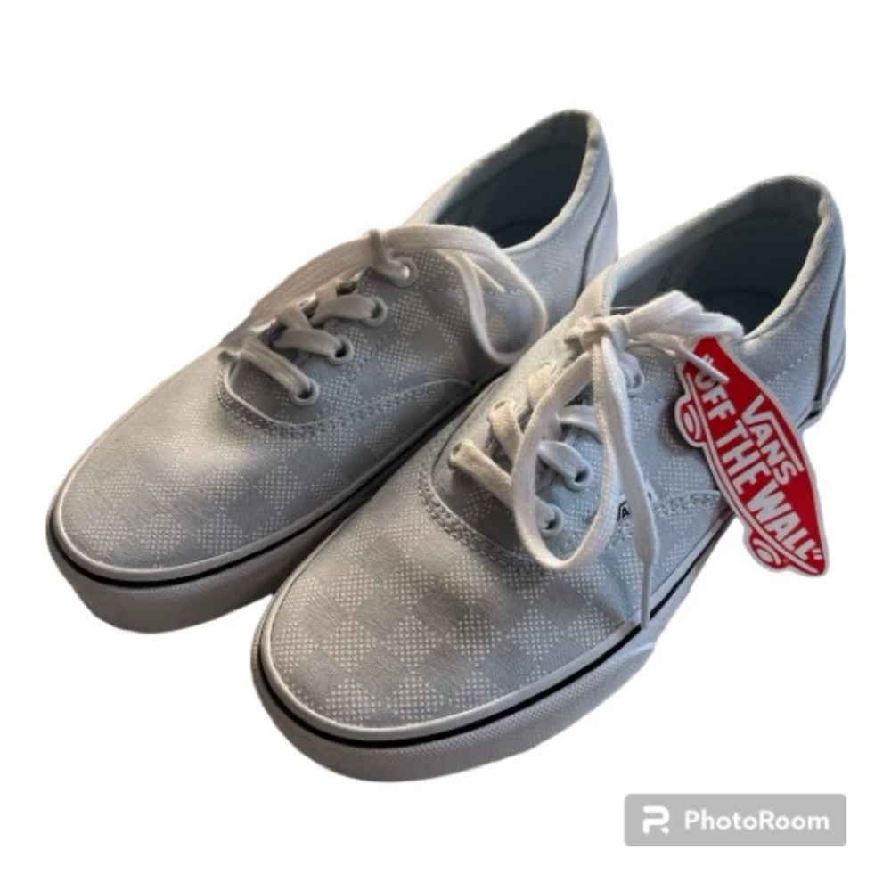 Women’s Vans - Baby Blue Checkered